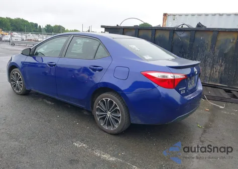 2014 Toyota Corolla S Plus из США, поврежденный, VIN 5YFBURHE3EP117537